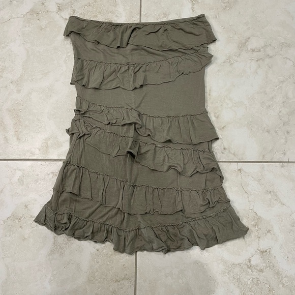 American Rag Ruffle Strapless Top - Picture 2 of 7